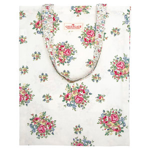 GreenGate Shopper / Bag cotton Franka White 35x45cm