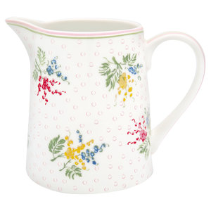 GreenGate_Mira_White_Melkkan_jug