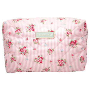 GreenGate Toilettas / Wash bag Abigail Stripe Pale Pink large