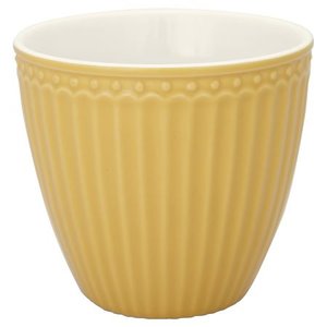GreenGate Mokje / Latte Cup Alice Honey_Mustard H:9cm