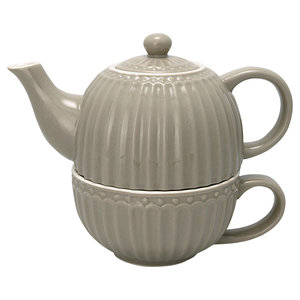 GreenGate Tea for One Alice Warm Grey