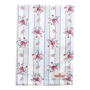 GreenGate Theedoek / Tea towel Fiona pale blue 50x70cm