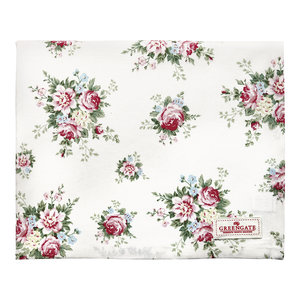 GreenGate Tafelkleed / Tablecloth Aurelia White 150x150cm