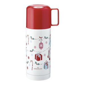 GreenGate Thermosfles / Thermobottle Jingle bell white 350ml 