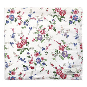 GreenGate Tafelkleed / Tablecloth Isobel white 150x150cm
