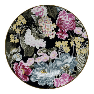 GreenGate_Ontbijtbord_Plate_Adele_Black