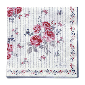 GreenGate Papieren Servet / Paper Napkin Elisabeth white large 20pcs