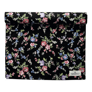 GreenGate Tafelloper / Table runner Isobel Black 45x140cm