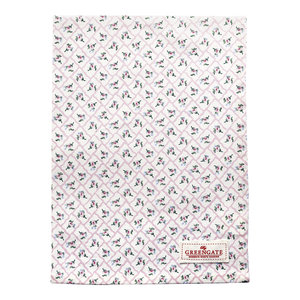 GreenGate Theedoek / Tea towel Rita Pale Pink 50x70cm