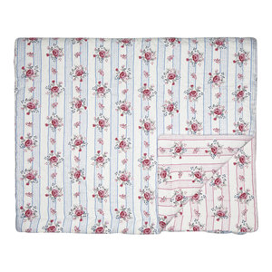 GreenGate Quilt / Bed cover Fiona pale blue 140x220cm