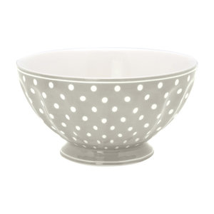GreenGate Cereal Schaaltje / French bowl xlarge Spot Grey D:13,5cm